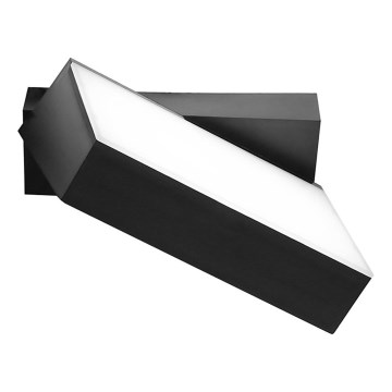 Top Light - Applique da esterno LED FLIP, 12W/230V, 3000/4000/6000K, IP54, nera