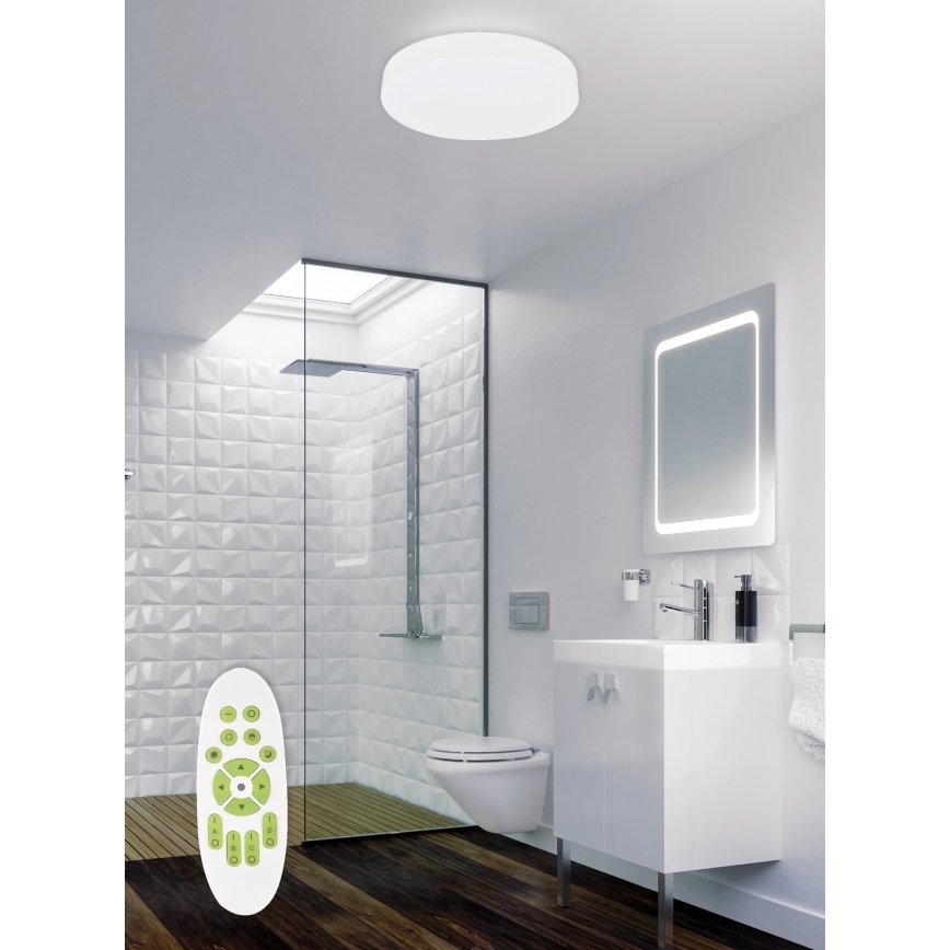 Top Light - Dimmbare LED-Deckenleuchte für das Badezimmer TWISTER LED/51W/230V IP44 + Fernbedienung