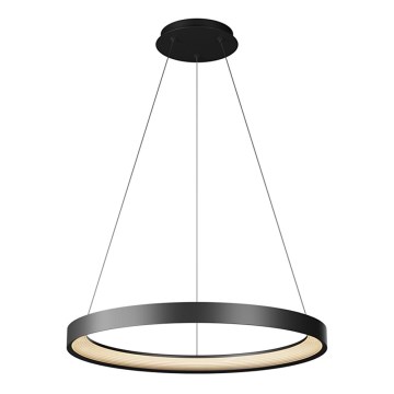Top Light - Dimmbare LED-Hängeleuchte ORBIT LED/40W/230V 3000-6500K d 50 cm schwarz + Fernbedienung