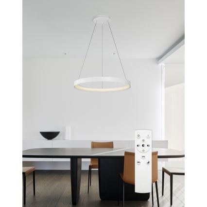 Top Light - Dimmbare LED-Hängeleuchte ORBIT LED/40W/230V 3000-6500K d 50 cm weiß + Fernbedienung