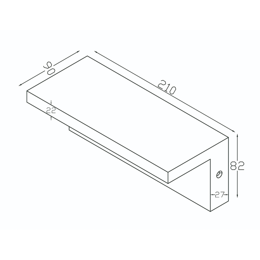 Top Light - Lampada da parete LED per esterni con sensore di movimento ELON LED/10W/230V 3000/4000/6000K IP54 nera