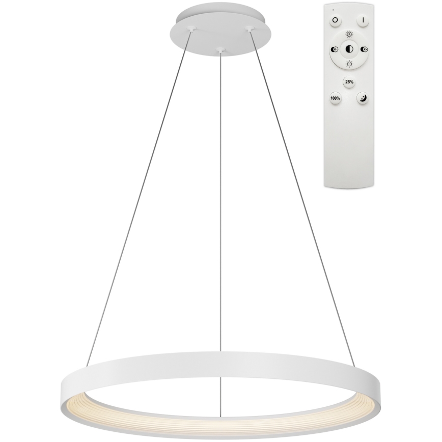 Top Light - Lampadario a sospensione con filo LED dimmerabile ORBIT LED/40W/230V 3000-6500K diametro 50 cm bianco + telecomando