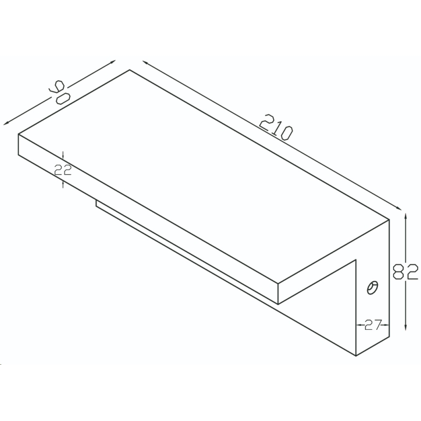 Top Light - LED Außenwandleuchte mit Sensor ELON LED/10W/230V 4000K IP54