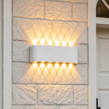 Top Light - LED-Außenwandleuchte RAY LED/10W/230V 3000/4000/6500K IP54 weiß