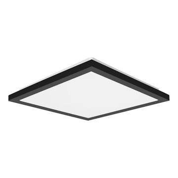 Top Light - LED-Deckenleuchte für Badezimmer ONYX LED/10W/230V IP44 3000/4000/6500K 28x28 cm schwarz