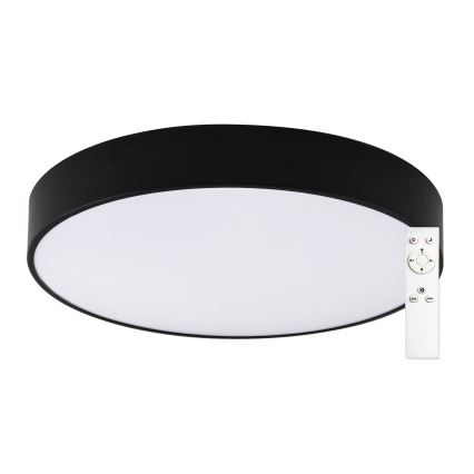 Top Light - Dimmbare LED-Deckenleuchte für Badezimmer PETAL LED/48W/230V IP44 3000-6500K d 48 cm schwarz + Fernbedienung