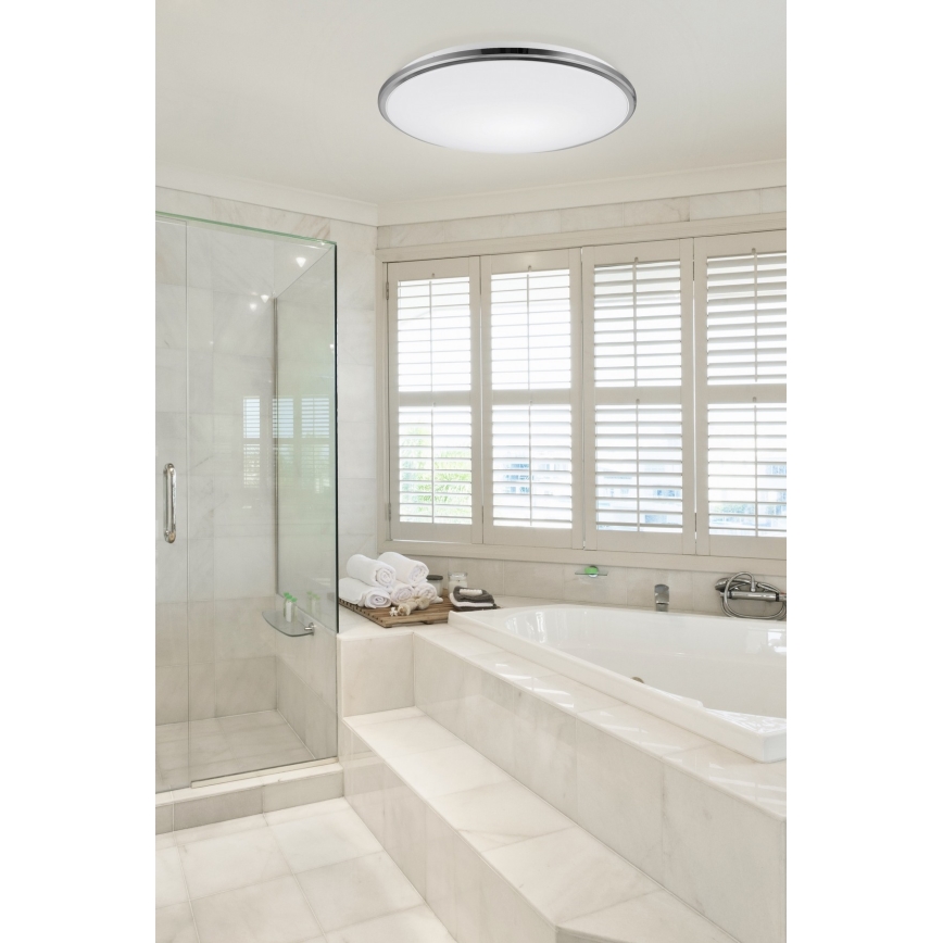 Top Light - LED-Deckenleuchte für Badezimmer SILVER LED/24W/230V IP44 3000/4000/6500K d 39 cm glänzendes Chrom