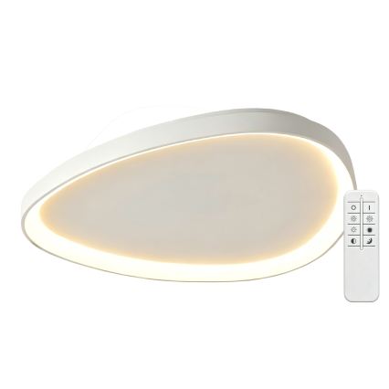Top Light - LED-dimmbare Deckenleuchte ECLIPSE LED/55W/230V 3000-6500K Ø 60 cm weiß + Fernbedienung