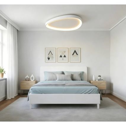 Top Light - Plafoniera LED dimmerabile ECLIPSE LED/55W/230V 3000-6500K Ø 60 cm bianca + telecomando