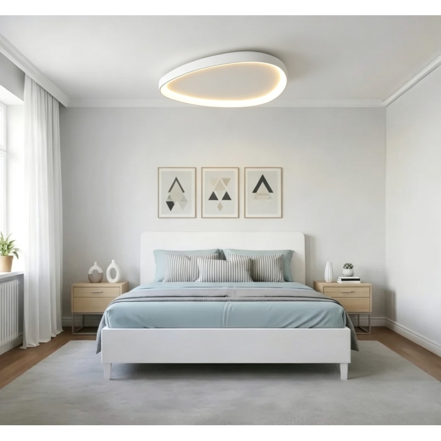 Top Light - Plafoniera LED dimmerabile ECLIPSE LED/55W/230V 3000-6500K Ø 60 cm bianca + telecomando