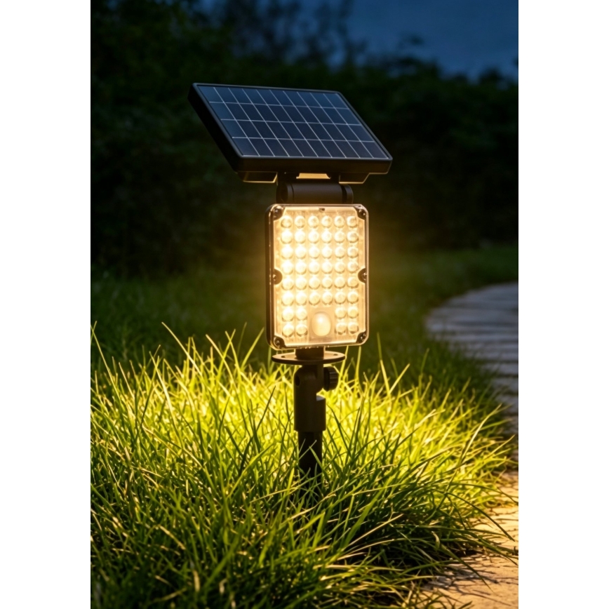 Top Light - Luminaire solaire LED avec capteur 3 en 1 ZENITH LED/10W/3,7V 3000/4000/6500K IP54 2400 mAh