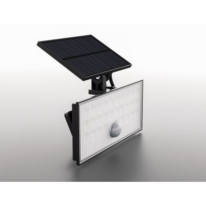 Top Light - LED-Solarwandstrahler mit Sensor HELEON VARIO LED/8W/3,7V IP65 4000K 2200 mAh + Fernbedienung