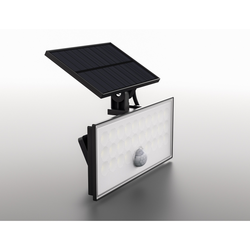 Top Light - LED-Solarwandstrahler mit Sensor HELEON VARIO LED/8W/3,7V IP65 4000K 2200 mAh + Fernbedienung