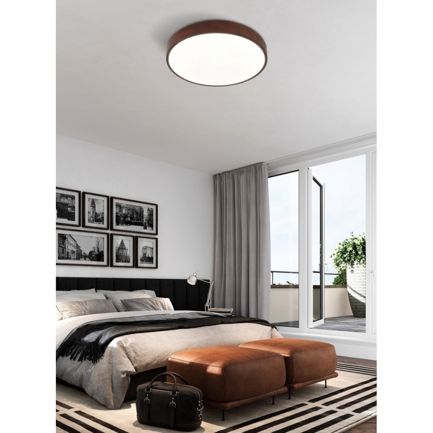 Top Light Metal 40CO FB - Dimmbare LED-Deckenleuchte METAL LED/51W/230V + Fernbedienung braun