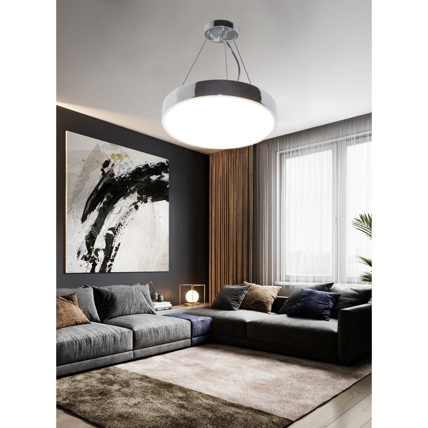 Top Light Métal 40CRZ RC - Suspension filaire à intensité variable METAL LED/51W/230V chrome brillant + télécommande