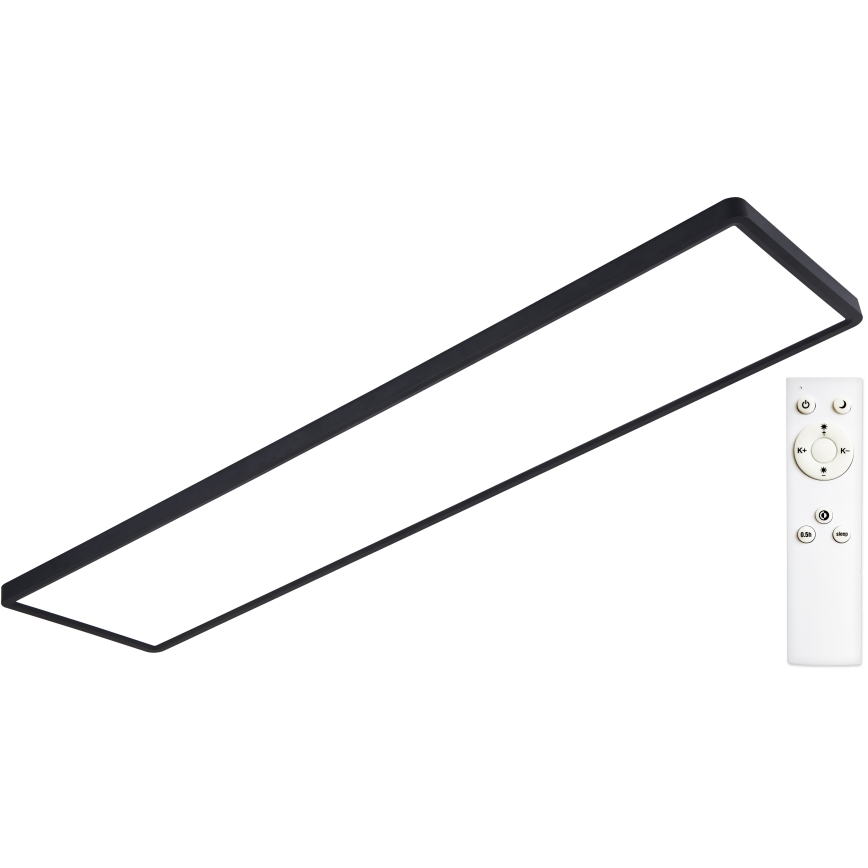 Top Light - Panneau en saillie à intensité variable REVIT LED/70W/230V 3000-6500K 120x30 cm noir + télécommande