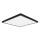 Top Light - Plafoniera LED da bagno ONYX LED/24W/230V IP44 3000/4000/6500K 38x38 cm nero