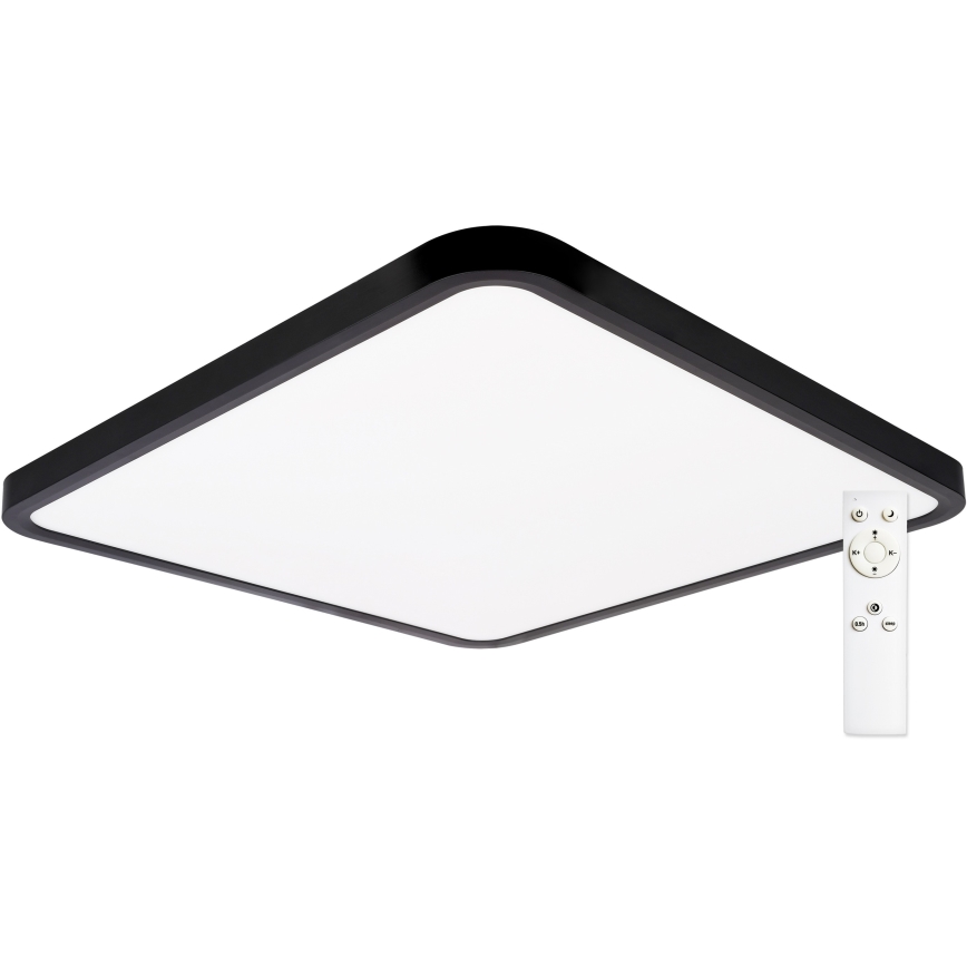 Top Light - Plafoniera LED dimmerabile REVIT LED/50W/230V 3000-6500K 50x50 cm nero + telecomando
