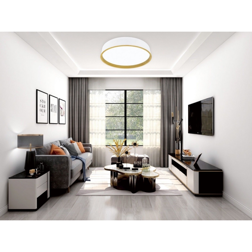 Top Light - Plafonnier à intensité variable LED DEKOR LED/51W/230V d. 40 cm 3000-6500K+ télécommande