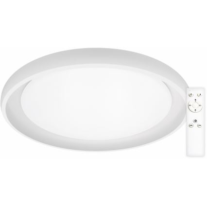 Top Light - Plafonnier à intensité variable SALERNO LED/60W/230V 3000-6500K d. 60 cm blanc + télécommande
