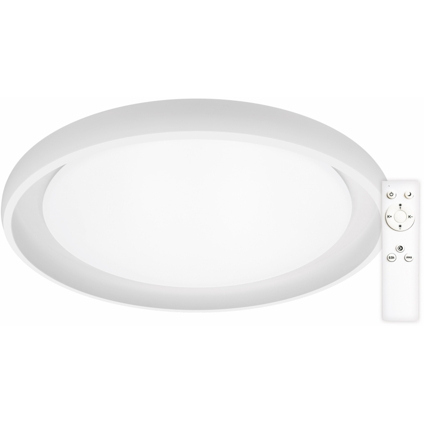 Top Light - Plafonnier à intensité variable SALERNO LED/60W/230V 3000-6500K d. 60 cm blanc + télécommande