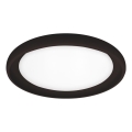Top Light - Plafonnier à intensité variable SALERNO LED/60W/230V 3000-6500K d. 60 cm noir + télécommande