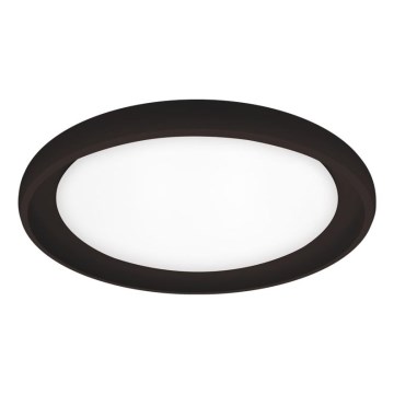 Top Light - Plafonnier à intensité variable SALERNO LED/60W/230V 3000-6500K d. 60 cm noir + télécommande