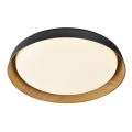 Top Light - Plafonnier à intensité variable SATELLITE LED/36W/230V 3000-6500K d. 43 cm noir/marron + télécommande