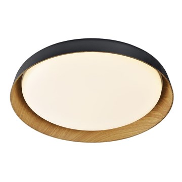 Top Light - Plafonnier à intensité variable SATELLITE LED/36W/230V 3000-6500K d. 43 cm noir/marron + télécommande