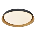 Top Light - Plafonnier à intensité variable SATELLITE LED/48W/230V 3000-6500K d. 53 cm noir/marron + télécommande