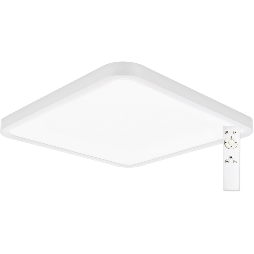 Top Light - Plafonnier REVIT LED/36W/230V 3000-6500K 40x40 cm blanc + télécommande