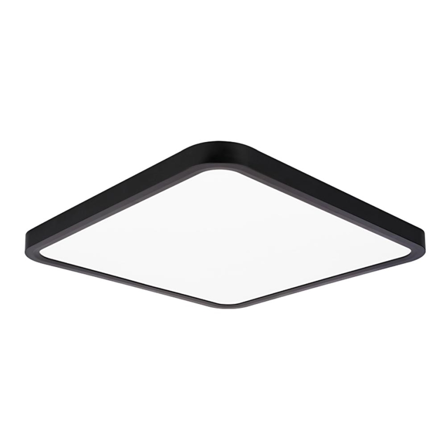 Top Light - Plafonnier REVIT LED/36W/230V 3000-6500K 40x40 cm noir + télécommande