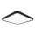 Top Light - Plafonnier REVIT LED/36W/230V 3000-6500K 40x40 cm noir + télécommande