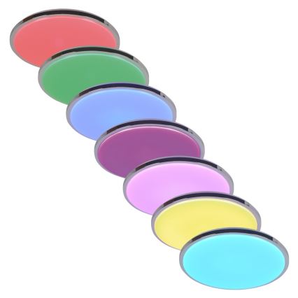 Top Light Silver K MAX SMART - Plafonnier à intensité variable LED RGB LED/60W/230V Tuya + Télécommande