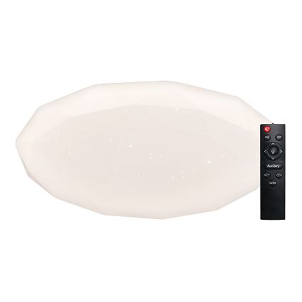 Top Light - Plafonnier LED dimmable pour salle de bains SPARKLE LED/60W/230V 3000-6500K IP44 Ø 49 cm blanc + télécommande