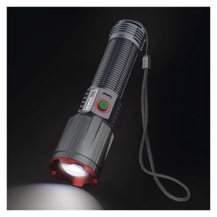 Torcia elettrica ricaricabile in metallo LED/5V 3000 brillante 5000 mAh IP43