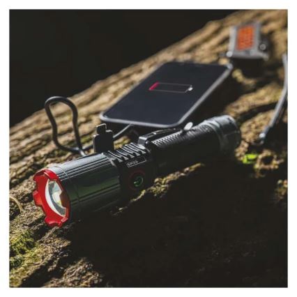 Torcia elettrica ricaricabile in metallo LED/5V 3000 brillante 5000 mAh IP43