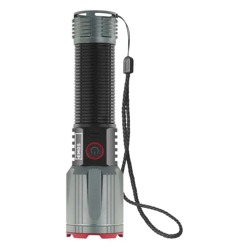 Torcia elettrica ricaricabile in metallo LED/5V 3000 brillante 5000 mAh IP43