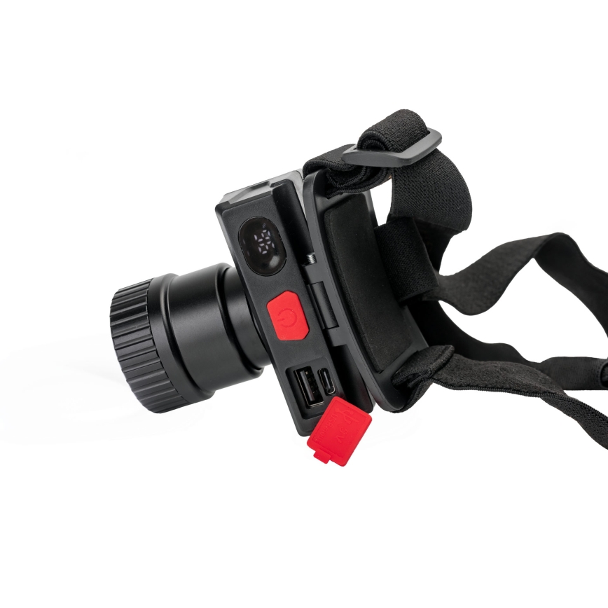 Torcia frontale ricaricabile a LED, 1x21700, 1000 lm, 3000 mAh