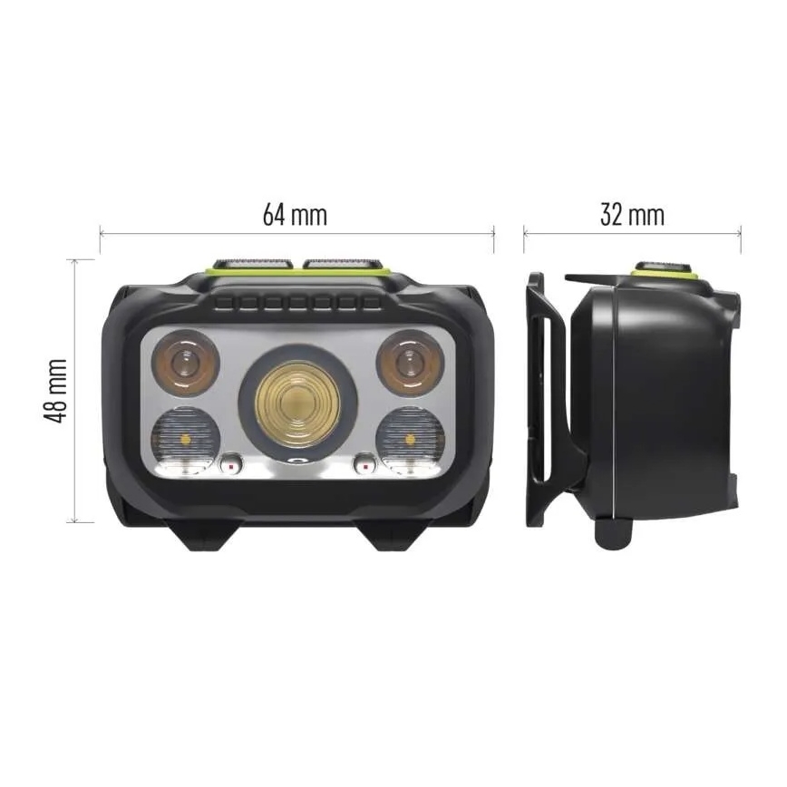Torcia frontale ricaricabile ad intensità regolabile LED/3xAAA/1000 mAh 3,7V
