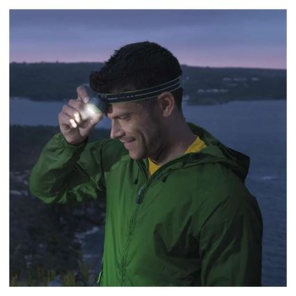 Torcia frontale ricaricabile LED/USB 1600 mAh IPX6