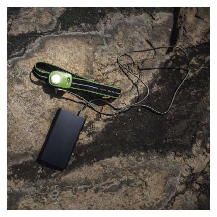 Torcia frontale ricaricabile LED/USB 1600 mAh IPX6