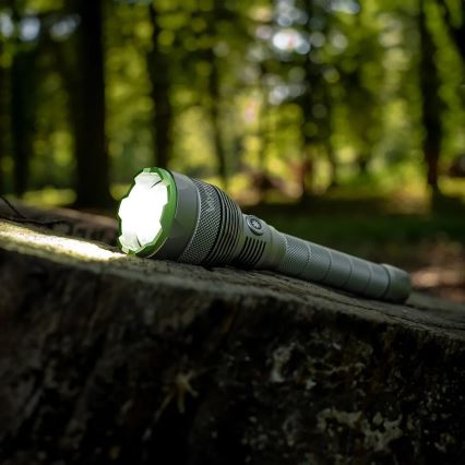 LED Torcia elettrica ricaricabile dimmerabile con power bank funzione LED/5V IPX7 10000 lucente 2600 mAh