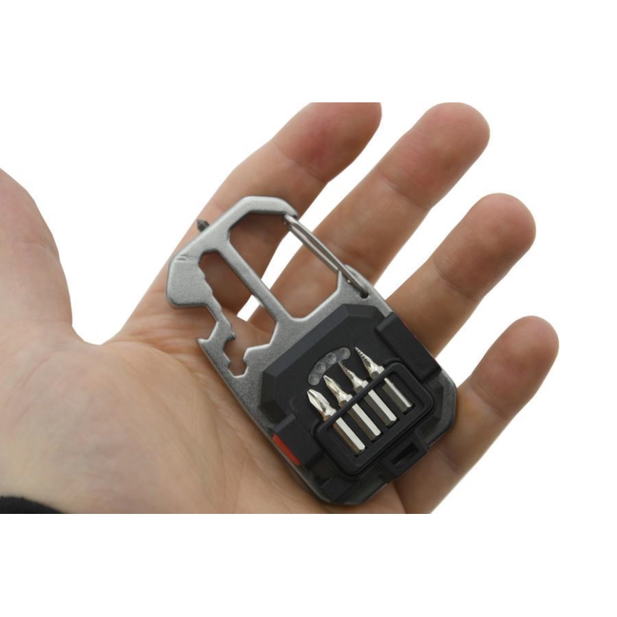 Torcia ricaricabile multifunzione LED con supporto LED/USB-C 400 mAh