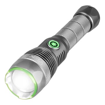 Torcia ricaricabile LED dimmerabile con funzione power bank LED/30W/5V IPX7 3000 lm 4000 mAh