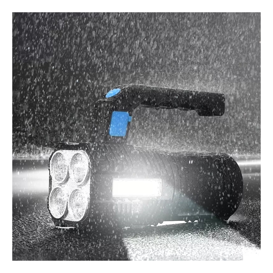 Torcia ricaricabile LED Dimmerabile LED/5V IPX4 250 brillante 1200 mAh