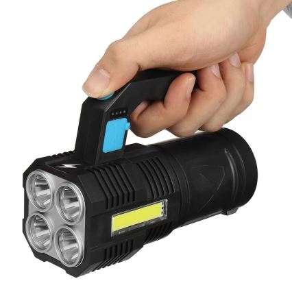 Torcia ricaricabile LED Dimmerabile LED/5V IPX4 250 brillante 1200 mAh
