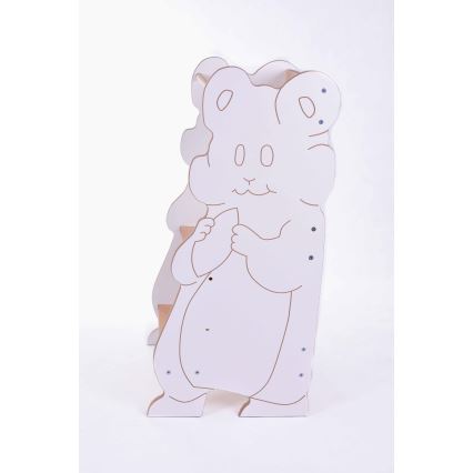 Torre di apprendimento HAMSTER bianco/acero