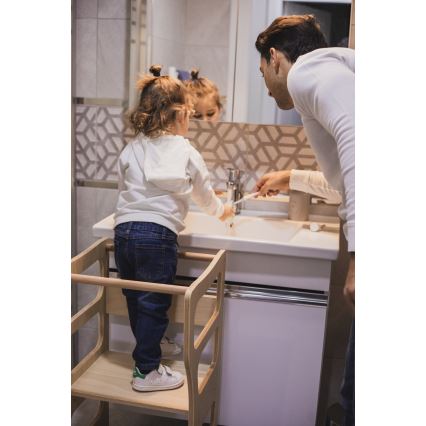 Torre d'apprendimento TWINN 83x45 cm marrone