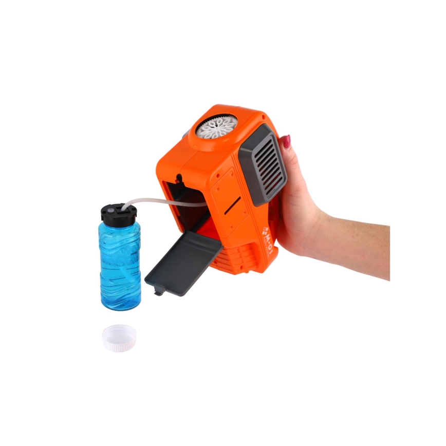 Tosaerba con generatore di bolle e luce, alimentazione 4xAA